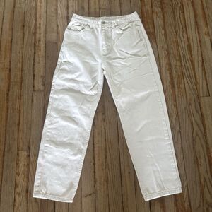 I Am Tizzi Seoul Khaki Jeans Women's Sz Large Cropped Taper Leg (runs smaller)